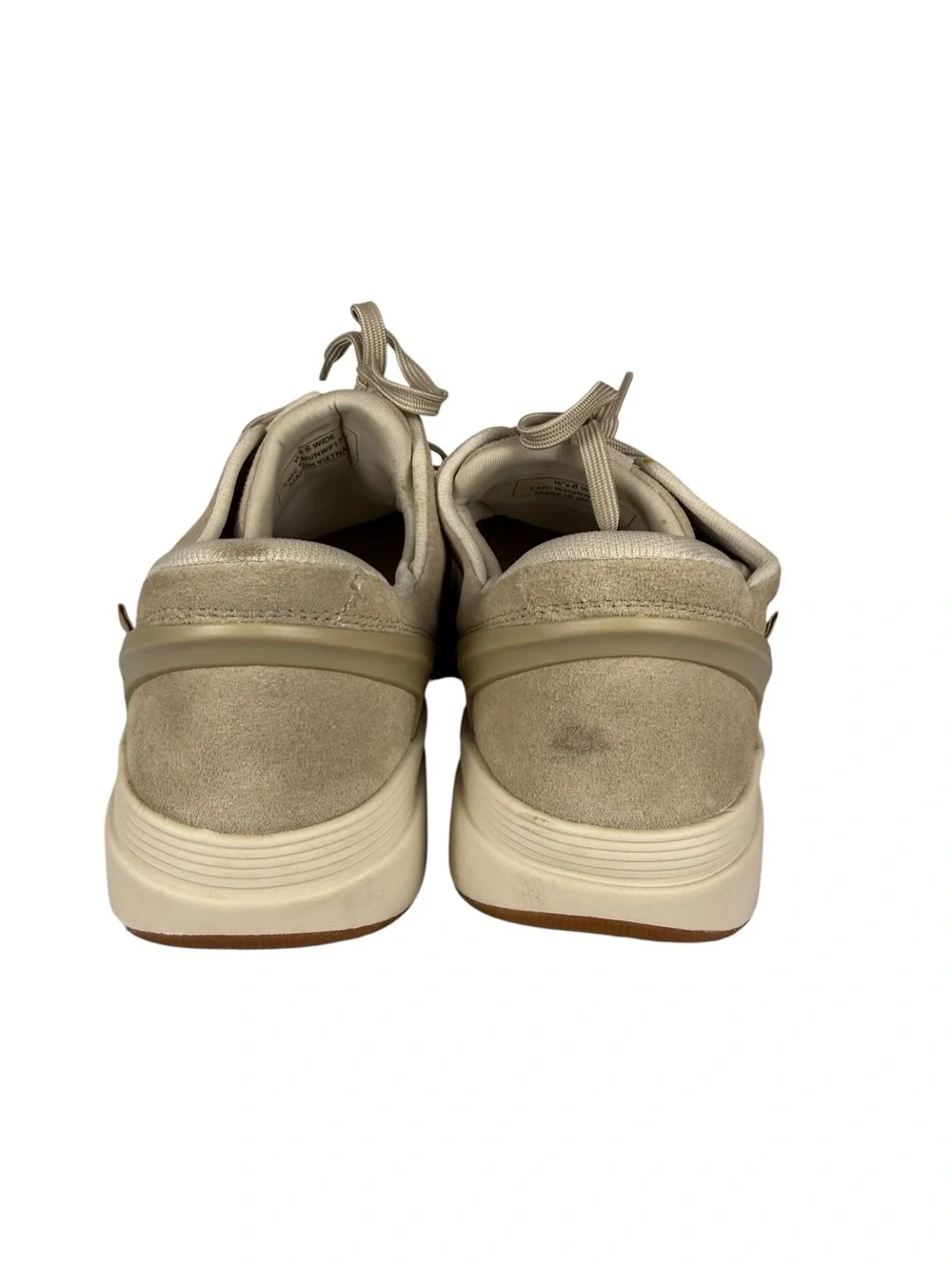 Kizik Women's Sydney Hands Free Slip On Suede Sneaker White Pepper 8 Wide